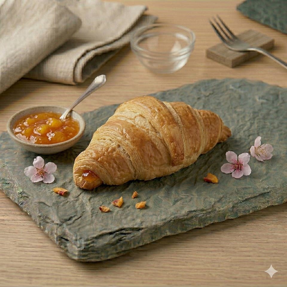 Croissant marmeláda